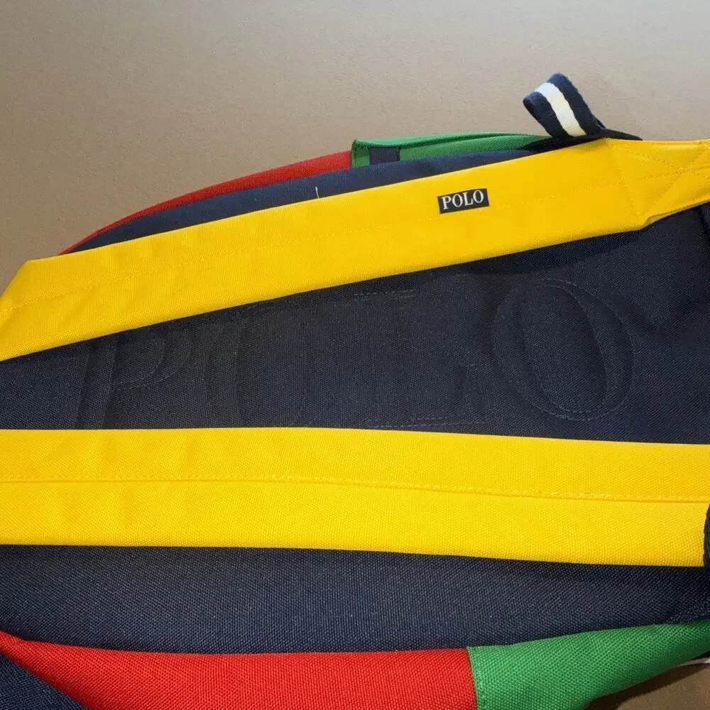Polo Ralph Lauren Colorblock Youth Combo Pack Backpack Lunch Box & Pencil Case
